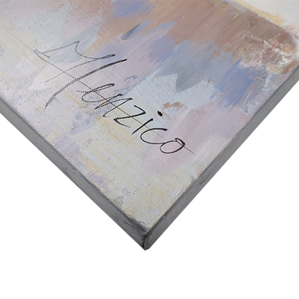 Canvas schilderij 'De vier kippen'