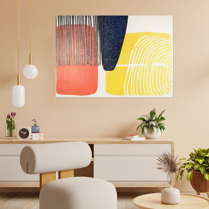Canvas schilderij 'Abstract kunstwerk'