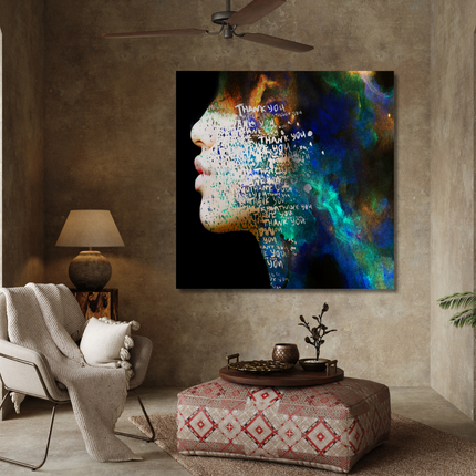 Aluart schilderij 'Thank you'