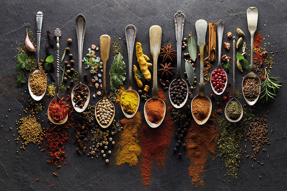 Schilderij 'Spicy herbs'