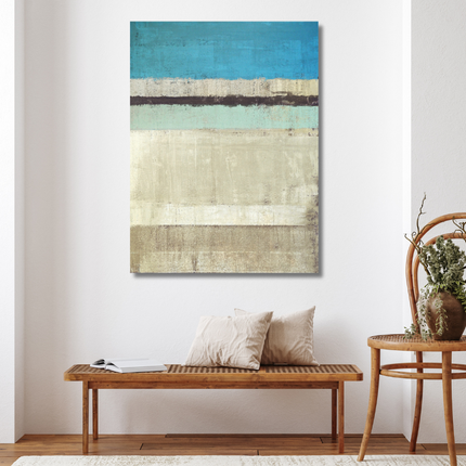 Aluart schilderij 'Abstracte kunst blauw'