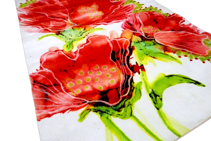 Mondiart vloerkleed 'Three flowers'