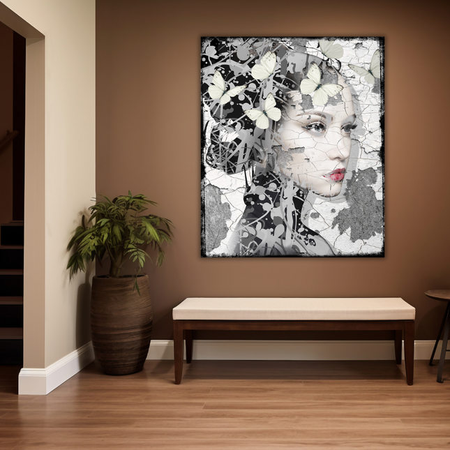 Leahter dibond 'Beautiful'