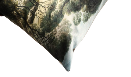 Sierkussen 'Italiaans landschap donkergroen'