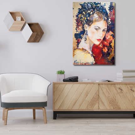 Aluart schilderij 'De geschilderde vrouw'