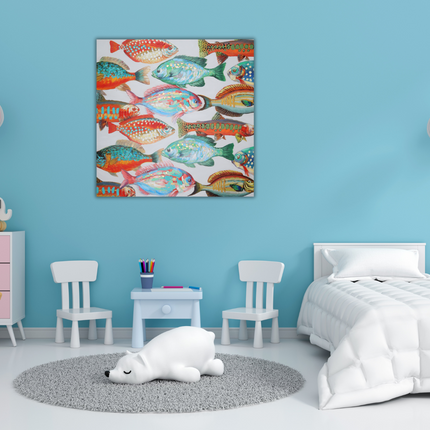 Canvas schilderij 'Sea animals'