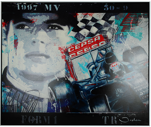 Canvas schilderij 'Max Verstappen'