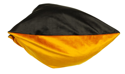 Sierkussen 'Okergeel/ Antraciet