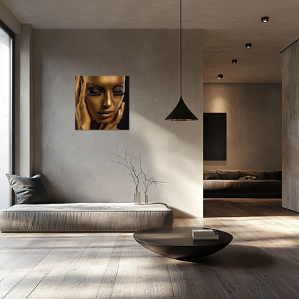 Aluart schilderij 'The Golden Face'