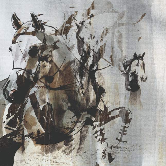 Schilderij 'Cassine de paarden'