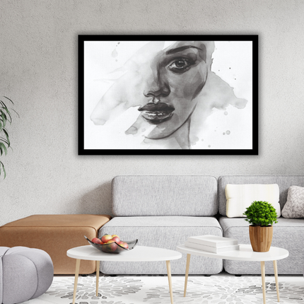 Ingelijst poster 'Portret Woman'