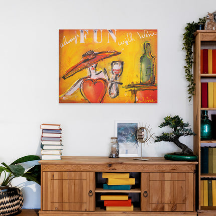 Graffiti art 'Fun High Wine'