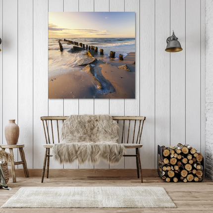 Aluart schilderij 'Zee en strand'