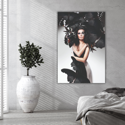 Aluart schilderij 'Black Butterfly'