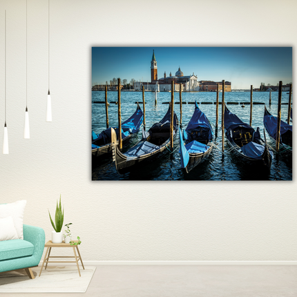 Aluart schilderij 'De gondels van Venetië'