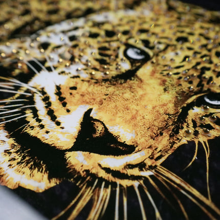 Ingelijste glasschilder 'The panter'