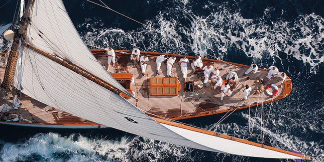 Aluart schilderij 'Zeilboot'