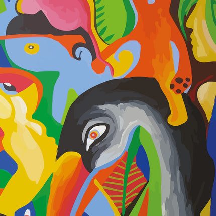 Aluart Schilderij 'Jungle Abstract'