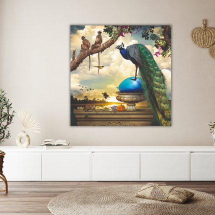 Aluart kunstwerk ‘Captain Peacock'