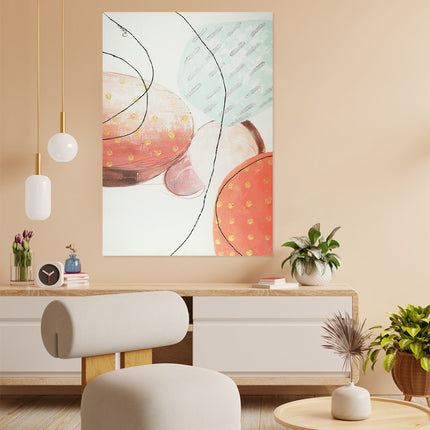 Canvas schilderij 'Organic shapes'