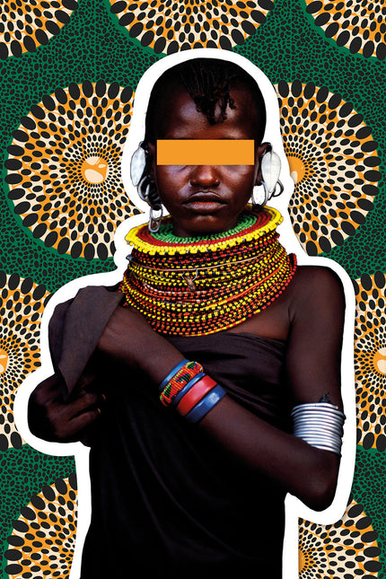 Schilderij 'African Girl'