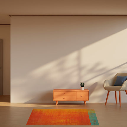 Mondiart vloerkleed 'Vintage orange'