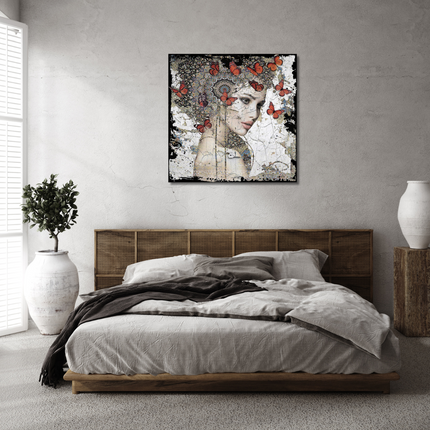 Leather dibond schilderij 'Inspired By You II'