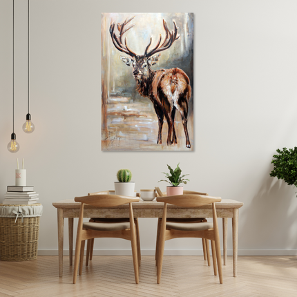 Aluart schilderij 'Edelhert - Angelique Weijers'