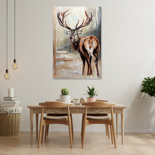 Aluart schilderij 'Edelhert - Angelique Weijers'