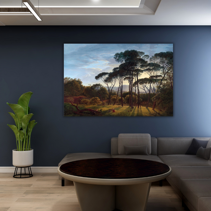 Aluart kunstwerk 'Hendrik Voogd - Italiaans landschap'