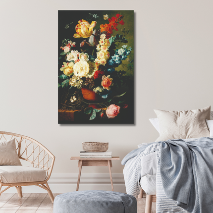 Aluart schilderij 'Bloemen in vaas'
