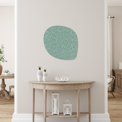Aluart schilderij 'Abstract mintgroen'