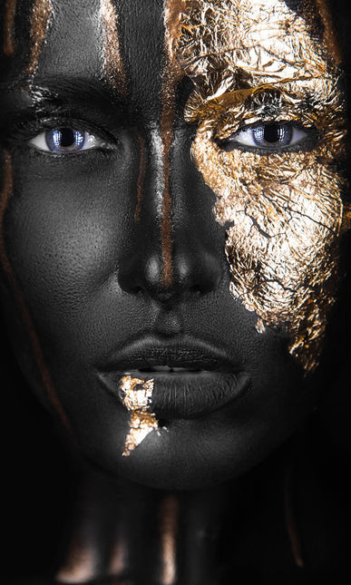 Aluart schilderij 'Golden Woman'