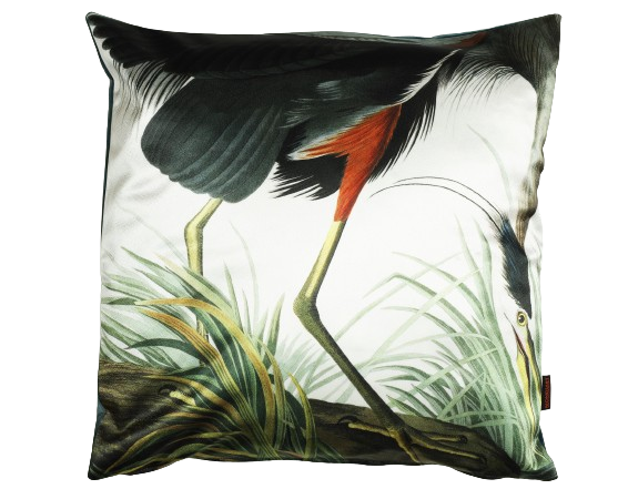 Sierkussen ' Reiger in gras'