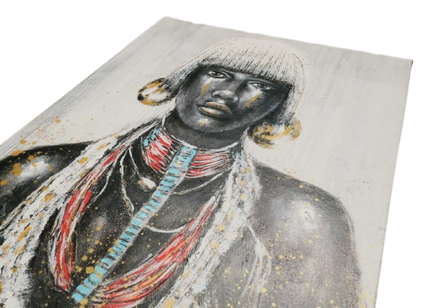Canvas schilderij 'Afrikaanse vrouw'