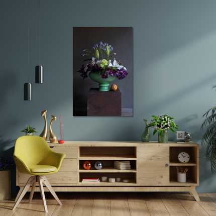 Aluart schilderij 'Stilleven bloemen'