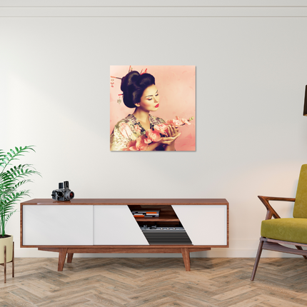 Aluart Schilderij 'Japanse Geisha Vrouw'