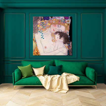 Aluart schilderij 'Gustav Klimt - Moeder en Kind'