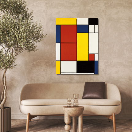 Aluart schilderij 'Abstracte vlakken - Piet Mondriaan'