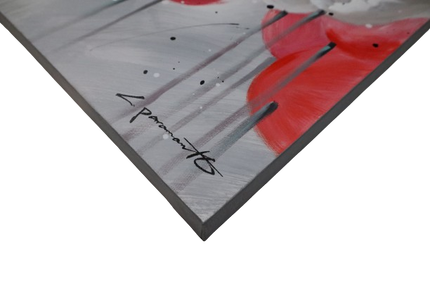 Canvas schilderij 'Abstracte tulpen'