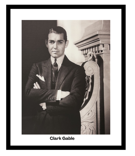 Ingelijste poster 'Clark Gable'