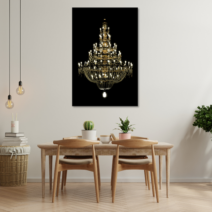 Aluart schilderij 'De kroonluchter'
