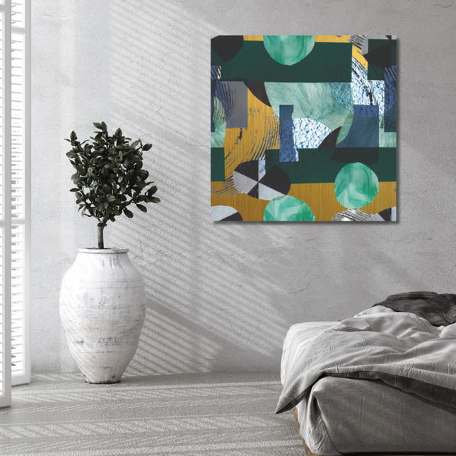 Aluart schilderij 'Abstracte print'