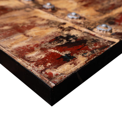 Canvas tweeluik schilderij 'Oude luiken'
