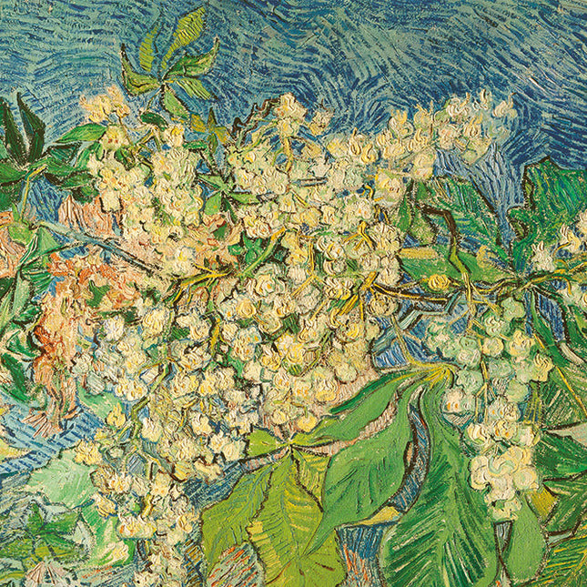Aluart schilderij 'Bloeiende kastanjetakken - Vincent van Gogh'