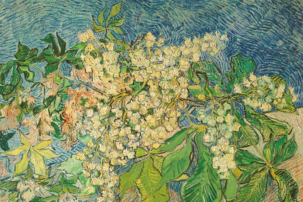 Schilderij 'Bloeiende kastanjetakken - Vincent van Gogh'