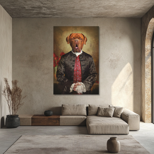 Aluart schilderij 'Royal Dog de Bordeaux'