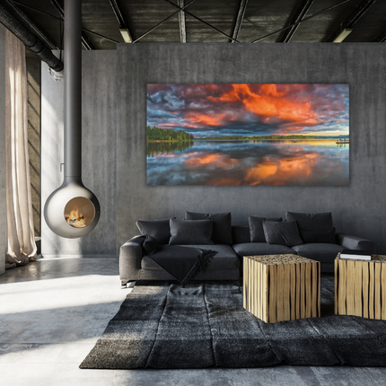 Aluart schilderij 'Magische zonsondergang'