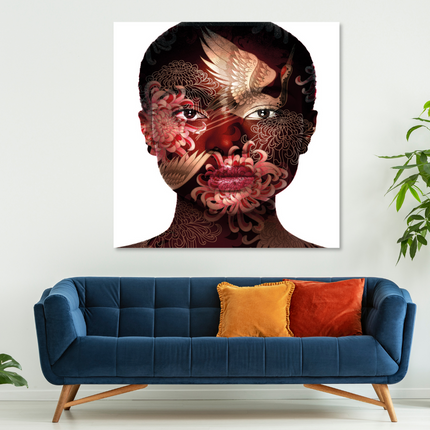 Aluart schilderij 'Artistic make-up'