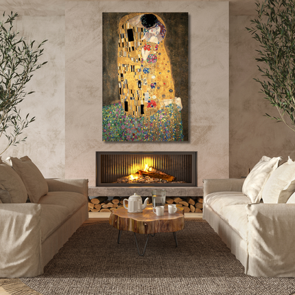 Aluart schilderij 'Gustav Klimt - De Kus'